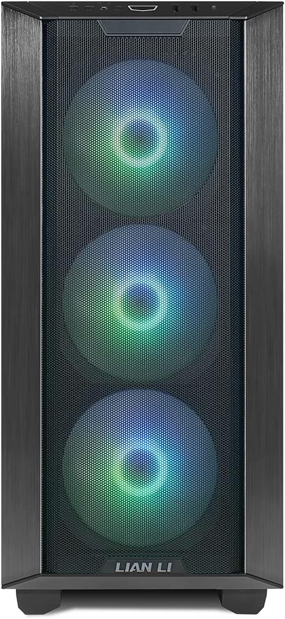 Lian Li LANCOOL 3 (3R-X) MESH ARGB ATX Mid Tower 4x140mm Fans (Black) Gaming Case Lian Li LANCOOL 3 (3R-X) MESH ARGB ATX Mid Tower 4x140mm Fans (Black) Gaming Case
